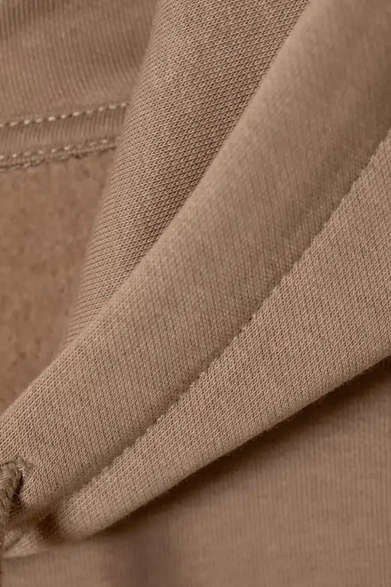 Sudadera con capucha de peso medio estándar – Beige oscuro Sudadera con capucha de peso medio estándar – Beige oscuro