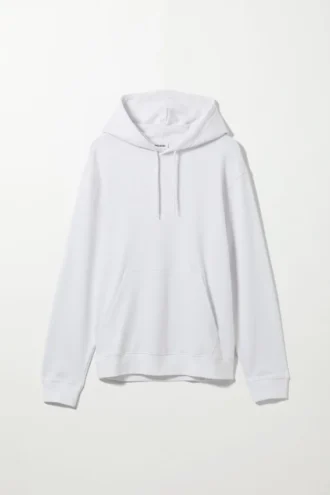 Sudadera con capucha de peso medio estándar – Blanca