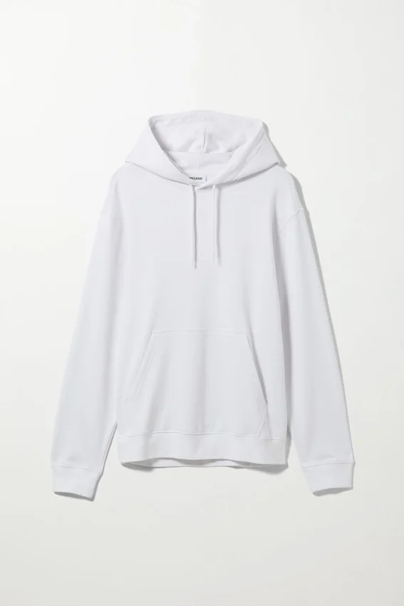 Sudadera con capucha de peso medio estándar – Blanca Sudadera con capucha de peso medio estándar – Blanca