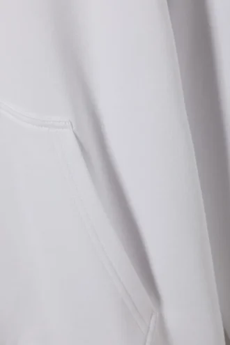 Sudadera con capucha de peso medio estándar – Blanca