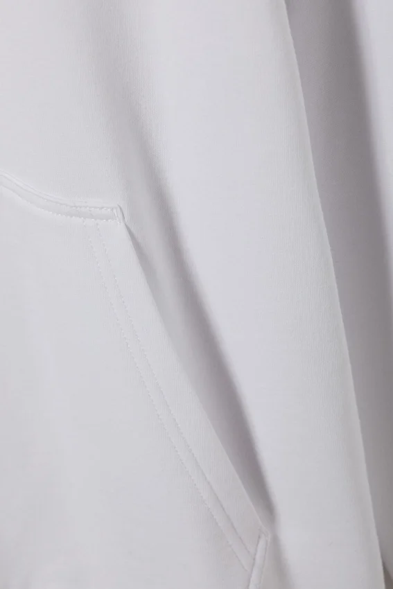 Sudadera con capucha de peso medio estándar – Blanca Sudadera con capucha de peso medio estándar – Blanca