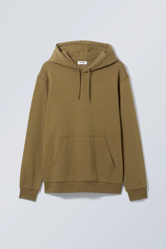 Sudadera con capucha de peso medio estándar – Caqui Sudadera con capucha de peso medio estándar – Caqui
