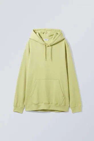 Sudadera con capucha de peso medio estándar – Verde amarillento claro