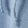 Sudadera con capucha de pijama corta de felpa – Azul empolvado Sudadera con capucha de pijama corta de felpa – Azul empolvado