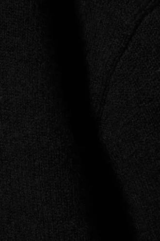 Sudadera con capucha de punto holgada – Negro