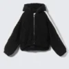 Sudadera con capucha de punto – Negro
