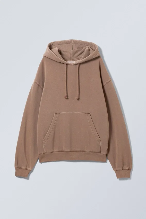 Sudadera con capucha Essence Standard – Beige oscuro lavado Sudadera con capucha Essence Standard – Beige oscuro lavado