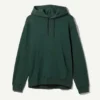 Sudadera con capucha estándar de peso medio – Verde oscuro