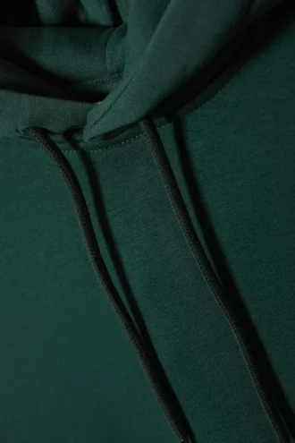 Sudadera con capucha estándar de peso medio – Verde oscuro