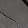 Sudadera con capucha holgada de algodón grueso – Gris oscuro lavado Sudadera con capucha holgada de algodón grueso – Gris oscuro lavado