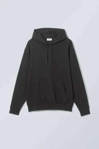 Sudadera con capucha holgada – Negro