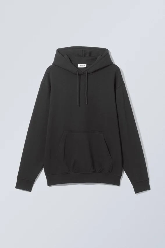 Sudadera con capucha holgada – Negro Sudadera con capucha holgada – Negro