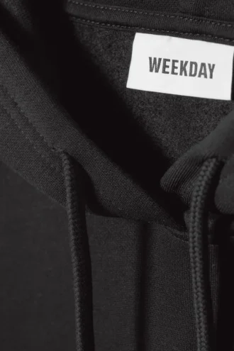 Sudadera con capucha holgada – Negro