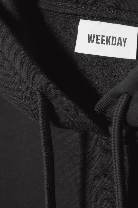 Sudadera con capucha holgada – Negro Sudadera con capucha holgada – Negro
