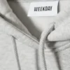 Sudadera con capucha holgada y de peso grueso – Gris jaspeado Sudadera con capucha holgada y de peso grueso – Gris jaspeado