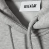 Sudadera con capucha holgada y de peso grueso – Gris jaspeado Sudadera con capucha holgada y de peso grueso – Gris jaspeado