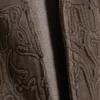 Sudadera con capucha holgada y estampados – Marrón oscuro