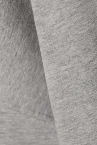 Sudadera con capucha oversize de felpa de algodón grueso – Gris jaspeado