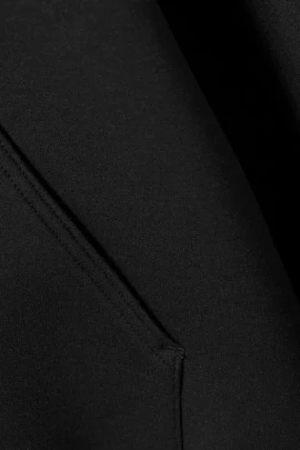 Sudadera con capucha oversize de neopreno – Negro