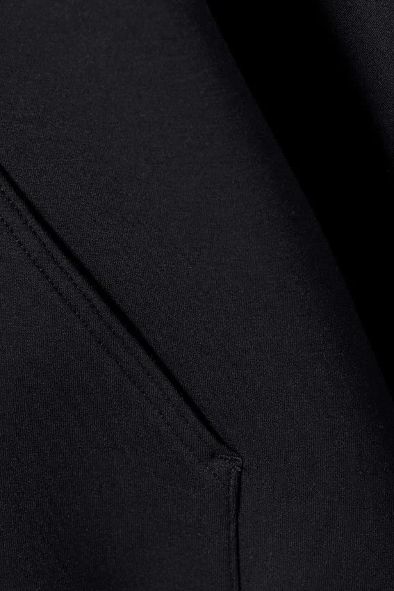 Sudadera con capucha oversize de neopreno – Negro Sudadera con capucha oversize de neopreno – Negro