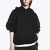 Sudadera con capucha oversize de peso grueso – Negro Sudadera con capucha oversize de peso grueso – Negro