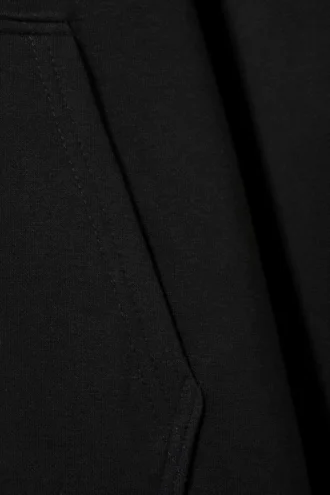 Sudadera con capucha oversize de peso medio – Negro