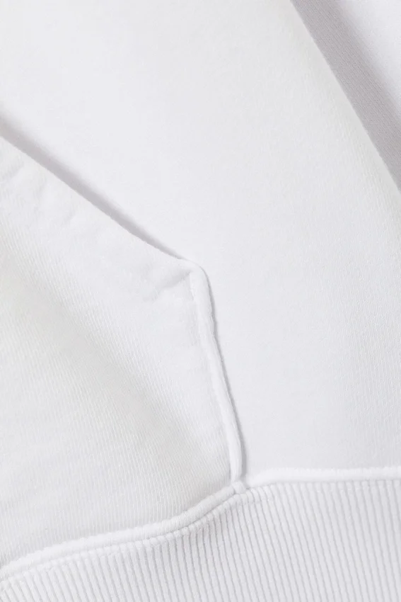 Sudadera con capucha oversize de tejido grueso – Blanca Sudadera con capucha oversize de tejido grueso – Blanca