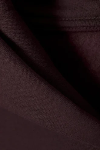 Sudadera con capucha oversize de tejido grueso – Burdeos