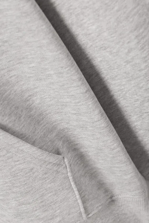 Sudadera con capucha oversize de tejido grueso – Gris claro jaspeado Sudadera con capucha oversize de tejido grueso – Gris claro jaspeado