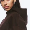 Sudadera con capucha oversize de tejido grueso – Marrón oscuro Sudadera con capucha oversize de tejido grueso – Marrón oscuro