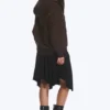 Sudadera con capucha oversize de tejido grueso – Marrón oscuro Sudadera con capucha oversize de tejido grueso – Marrón oscuro