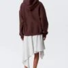 Sudadera con capucha oversize de tejido grueso – Rojo oscuro Sudadera con capucha oversize de tejido grueso – Rojo oscuro