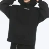 Sudadera con capucha oversize estampada de Yungblud – Negro apagado Sudadera con capucha oversize estampada de Yungblud – Negro apagado