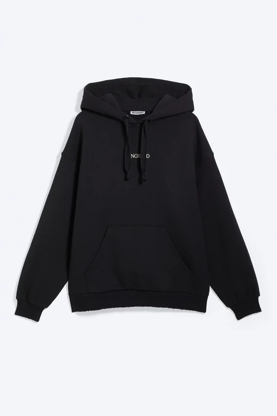 Sudadera con capucha oversize estampada de Yungblud – Negro apagado Sudadera con capucha oversize estampada de Yungblud – Negro apagado