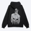 Sudadera con capucha oversize estampada de Yungblud – Negro apagado Sudadera con capucha oversize estampada de Yungblud – Negro apagado