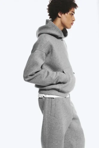 Sudadera con capucha Simon Scuba – Gris jaspeado