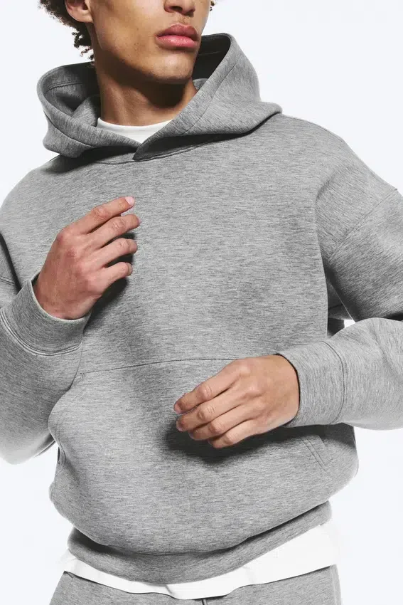 Sudadera con capucha Simon Scuba – Gris jaspeado Sudadera con capucha Simon Scuba – Gris jaspeado