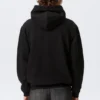 Sudadera con capucha y cremallera clásica – Negro Sudadera con capucha y cremallera clásica – Negro