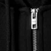 Sudadera con capucha y cremallera clásica – Negro Sudadera con capucha y cremallera clásica – Negro