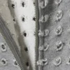 Sudadera con capucha y cremallera con corte láser – Gris jaspeado Sudadera con capucha y cremallera con corte láser – Gris jaspeado