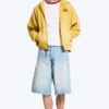 Sudadera con capucha y cremallera con estampados – Amarillo – Onda roja Sudadera con capucha y cremallera con estampados – Amarillo – Onda roja
