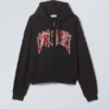 Sudadera con capucha y cremallera con estampados – Eternity