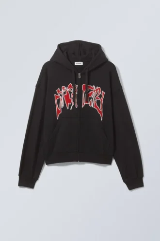 Sudadera con capucha y cremallera con estampados – Eternity