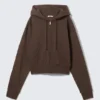 Sudadera con capucha y cremallera corta – Marrón oscuro – Magic Sudadera con capucha y cremallera corta – Marrón oscuro – Magic