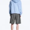 Sudadera con capucha y cremallera de corte holgado – Azul claro lavado Sudadera con capucha y cremallera de corte holgado – Azul claro lavado