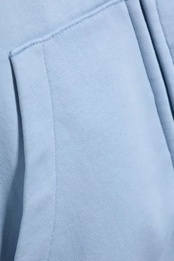 Sudadera con capucha y cremallera de corte holgado – Azul claro lavado Sudadera con capucha y cremallera de corte holgado – Azul claro lavado