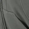 Sudadera con capucha y cremallera de corte holgado – Gris Sudadera con capucha y cremallera de corte holgado – Gris