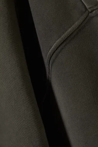 Sudadera con capucha y cremallera de corte holgado lavada – Gris oscuro lavado Sudadera con capucha y cremallera de corte holgado lavada – Gris oscuro lavado
