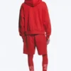 Sudadera con capucha y cremallera de corte holgado Toffs – Rojo brillante Sudadera con capucha y cremallera de corte holgado Toffs – Rojo brillante