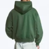 Sudadera con capucha y cremallera de corte holgado – Verde oscuro Sudadera con capucha y cremallera de corte holgado – Verde oscuro